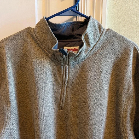 Wrangler Authentic Quarter Zip Pullover Sz XXL - Picture 3 of 14